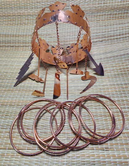 Copper Finish Oya Tools | Yoruba Crafts