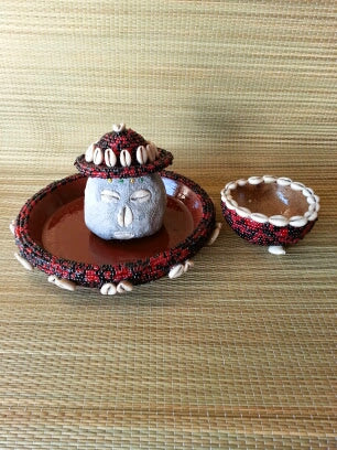 Eleggua Dish, Gourd, and Hat Set | Complete Eleggua Experience