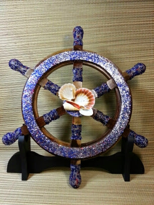 Ship Wheel for Yemaya | 18 Inch Ship Wheel | Yoruba Crafts